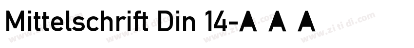 Mittelschrift Din 14字体转换